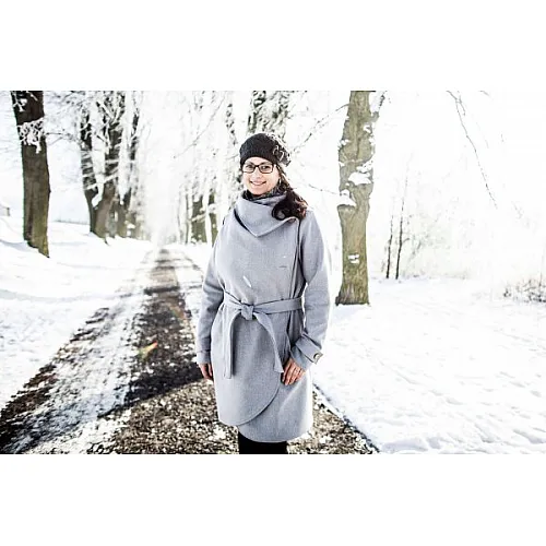 Вълнено палто 3в1 Angel Wings - сиво