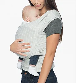 Еластичен слинг Ergobaby Aura NEW knit - Grey Stripes