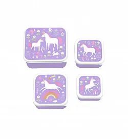 A little lovely company: Комплект от 4 кутии за храна -Unicorn Dreams