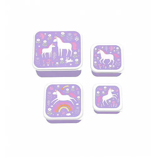 A little lovely company: Комплект от 4 кутии за храна -Unicorn Dreams