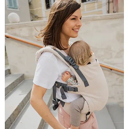 Ергономична раница Boba Х Linen Beige Pampas