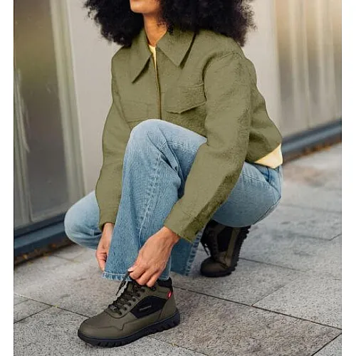 Високи боси Обувки Barebarics UrbanEdge - Dark Olive, Waterproof