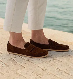 Боси обувки мокасини Be Lenka Bianca - Chocolate Brown