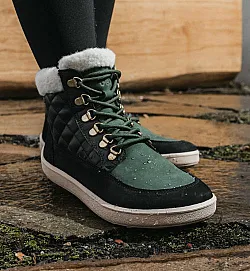 Be Lenka зимни боси боти Olivia - черно с тъмно зелено, Water Resistance