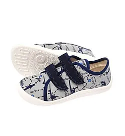 Beda детски боси обувки Playful - самолети