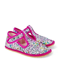 Детски barefoot пантофи BEDA BFN 170020/W - Music