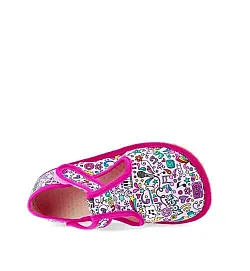 Детски barefoot пантофи BEDA BFN 170020/W - Music