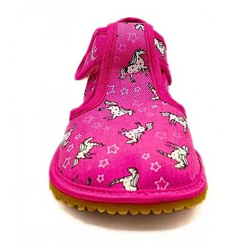 Детски barefoot пантофи BEDA BFN 170020/W - еднорози Детски barefoot пантофи BEDA BFN 170020/W - еднорози