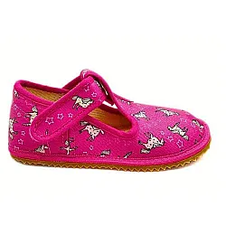 Детски barefoot пантофи BEDA BFN 170020/W - еднорози