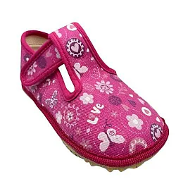 Beda детски боси пантофи - love