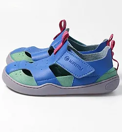 Детски боси обувки Blifestyle, springbockSTYLE - морско синьо