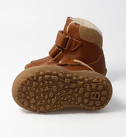 Детски боси обувки Blifestyle, Gibbon с вълна - лешник