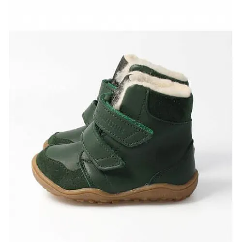 Детски боси обувки Blifestyle, Gibbon с вълна -  горско зелено
