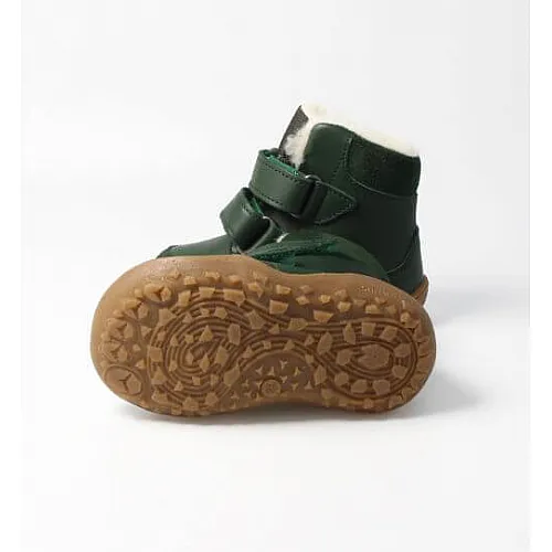 Детски боси обувки Blifestyle, Gibbon с вълна -  горско зелено