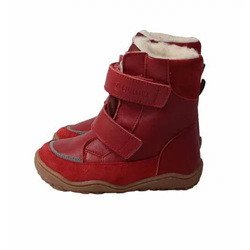 Blifestyle детски боси обувки, Pekari с вълна - червено