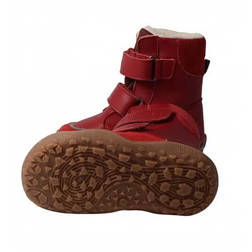 Blifestyle детски боси обувки, Pekari с вълна - червено