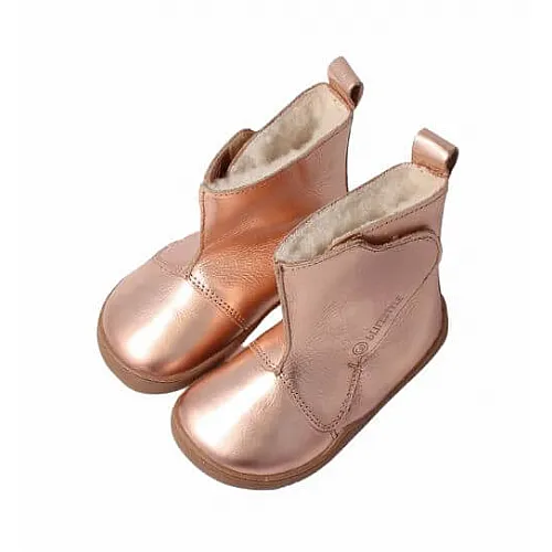 Blifestyle детски боси ботуши с вълна, Indri - rosegold