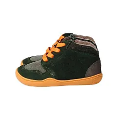 Детски боси обувки Blifestyle, KODIAK горско зелено, вълна