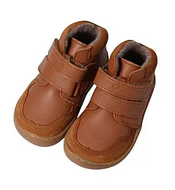 Детски боси обувки Blifestyle, Raccoon с вълна - лешник, средна ширина