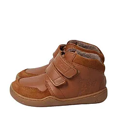 Детски боси обувки Blifestyle, Raccoon с вълна - лешник, средна ширина