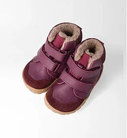 Детски боси обувки Blifestyle, GibbonSTYLE с вълна и мембрана - лилаво