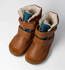 Blifestyle детски боси обувки, Pekari с вълна и мембрана - лешник