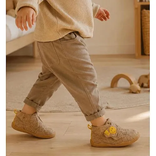 bLIFESTYLE murmeltierSTYLE BABY senf – боси обувки за първи стъпки