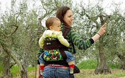 Носене на гръб в ергономична раница