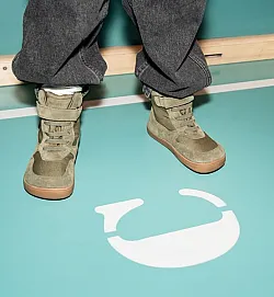 Боси детски обувки Bundgaard Brooklyn TEX мембрана и вълна - army