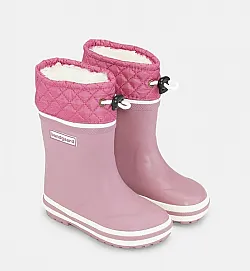 Гумени ботуши Bundgaard Sailor high, с топла подплата - тъмнорозово