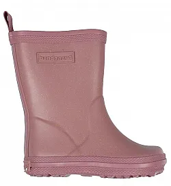 Гумени ботуши Bundgaard Charly high, широки - розово с брокат