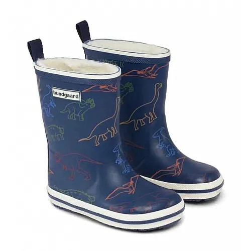 Гумени ботуши Bundgaard Classic, с топла подплата, широки- динозаври