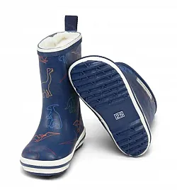 Гумени ботуши Bundgaard Classic, с топла подплата, широки- динозаври