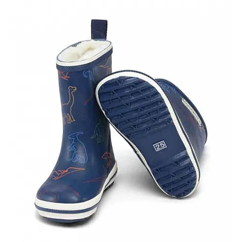 Гумени ботуши Bundgaard Classic, с топла подплата, широки- динозаври