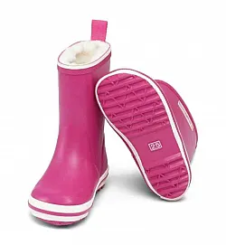 Гумени ботуши Bundgaard Classic, с топла подплата, широки - малина