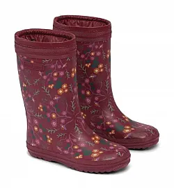 Гумени ботуши Bundgaard Tween, с топла подплата - цветя
