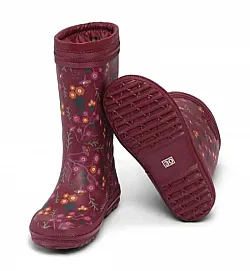 Гумени ботуши Bundgaard Tween, с топла подплата - цветя