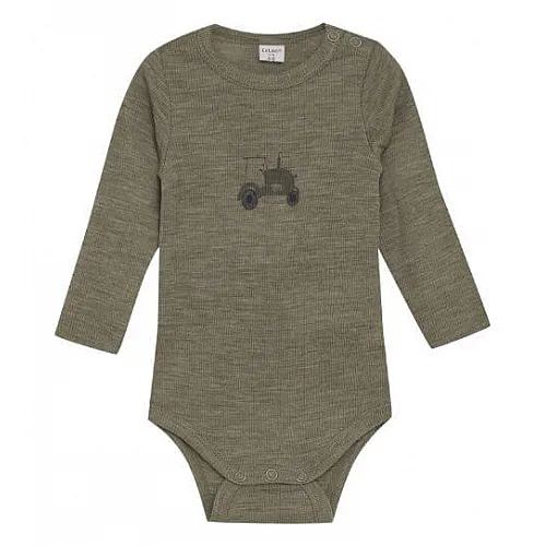 CeLaVi боди - 100% мериносова вълна Dusky Green