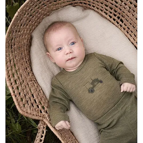 CeLaVi боди - 100% мериносова вълна Dusky Green