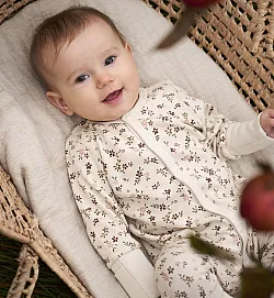 CeLaVi вълнен гащеризон за игра и сън - Marron