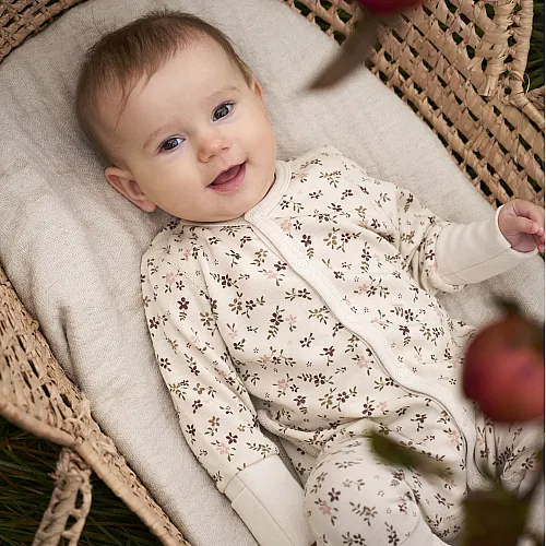 CeLaVi вълнен гащеризон за игра и сън - Marron