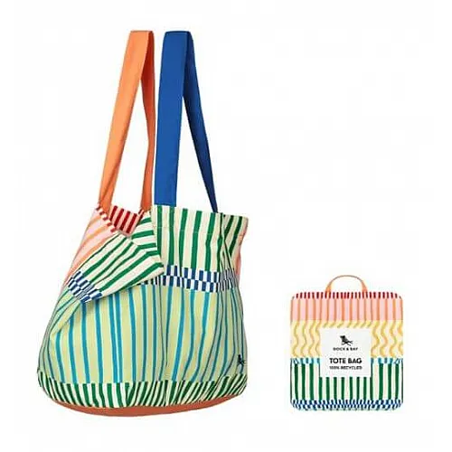 Dock and Bay - Чанта за многократна употреба от 100% рециклируеми материали - Stripe Up Your Life