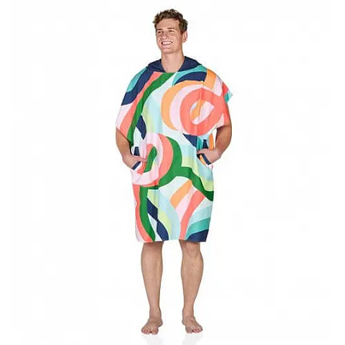 Dock and Bay - Бързосъхнещо пончо за възрастни M (90-70 cm)  - Fruit Loops