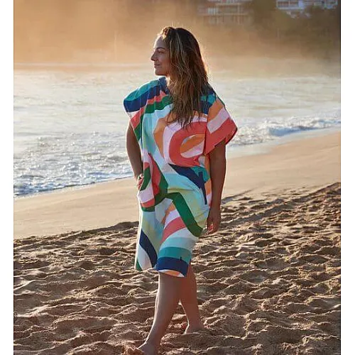 Dock and Bay - Бързосъхнещо пончо за възрастни M (90-70 cm)  - Fruit Loops