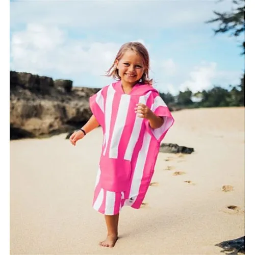 Dock and Bay - Бързосъхнещо детско пончо - Phi Phi Pink S (86х65см)