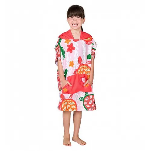 Dock and Bay - Бързосъхнещо детско пончо - Turtley Tropical