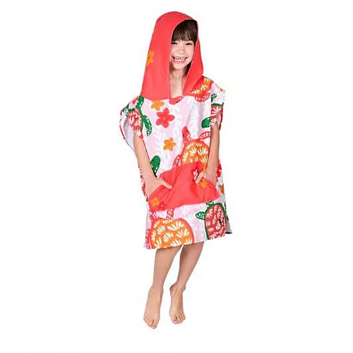 Dock and Bay - Бързосъхнещо детско пончо - Turtley Tropical