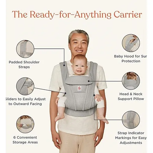 Ергономична раница Ergobaby Omni Deluxe Camel - Mesh