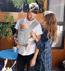 Ергономична раница Ergobaby Embrace - Soft air mesh - Soft grey