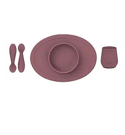 Ezpz - Обучителен сет за хранене 6+ месеца "Първи храни" Mauve